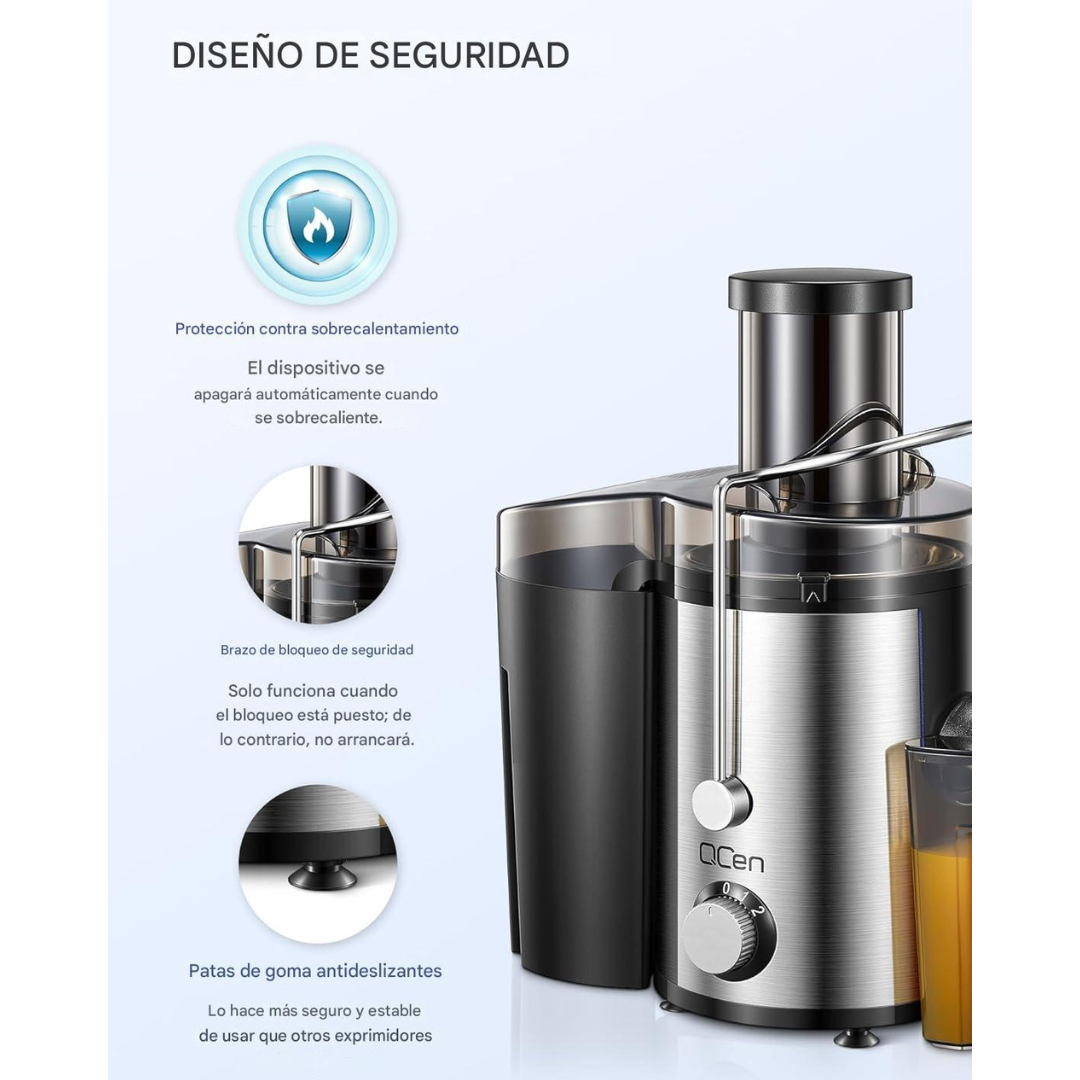 JuiceMaster 800W™ - Extractor Profesional 3 en 1