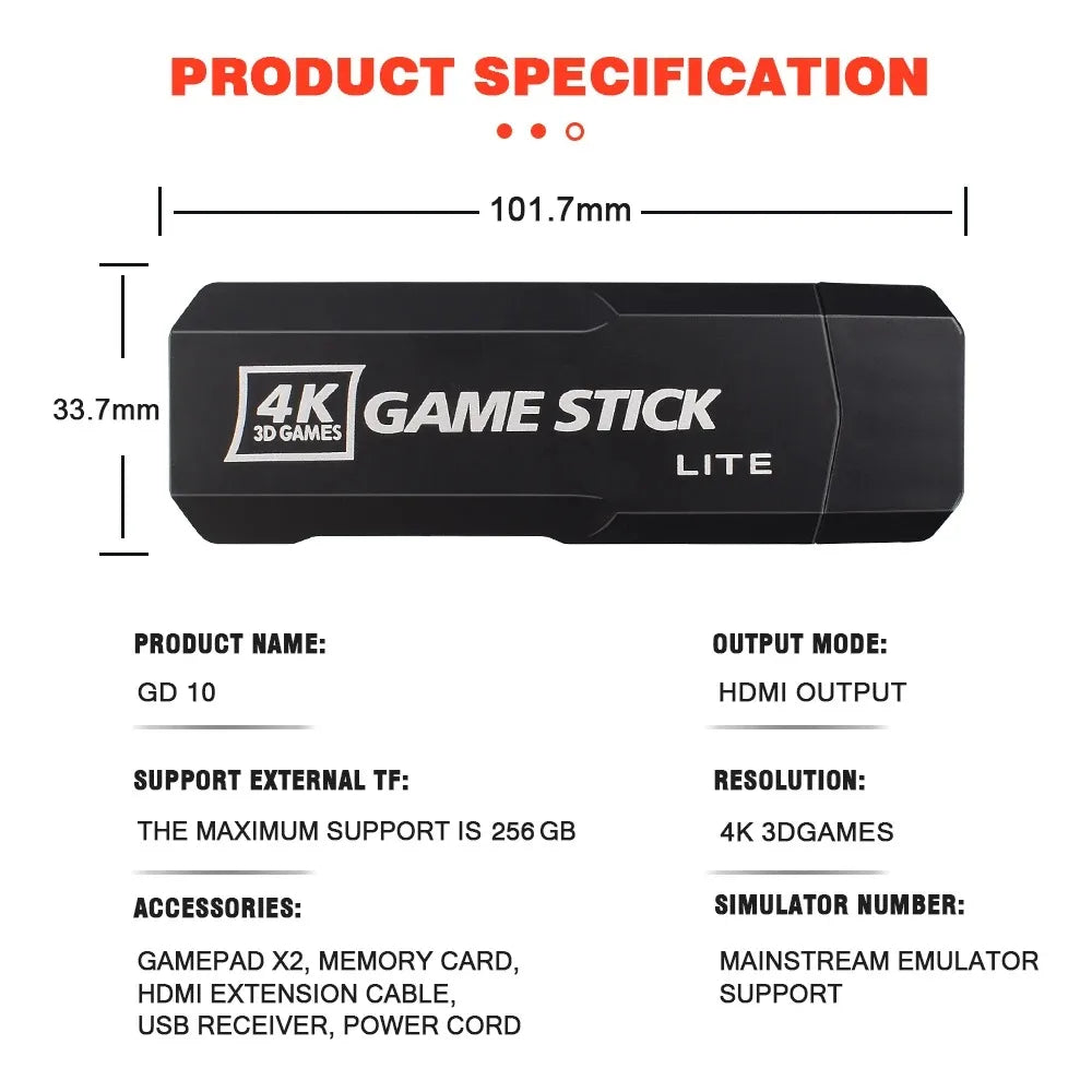 4k Ultra Hd Game Stick Retro
